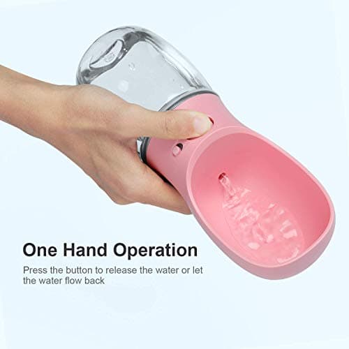 COTOP Dog Water Bottle Portable Dog Drinking Bottles for Walking Travel,Leak-Proof Puppy Water Dispenser & Feeder for Hiking, Camping, Outdoor Doggy Drinking Gift-350ml — view 2