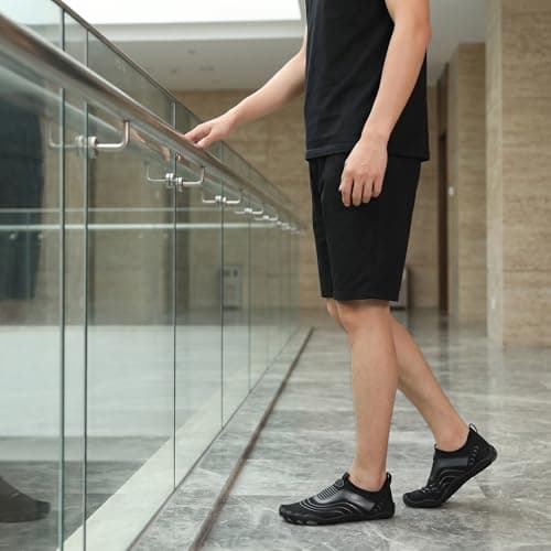 Wide Toe Box Water Shoes for Women and Man,Slip-On and Non Slip Aqua Quick Dry Shoes for Swimming Yoga Hiking — view 3