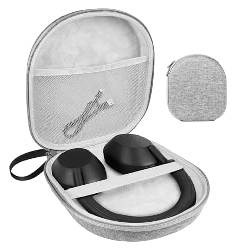 Muorruo Headphone Case Compatible with JBL Tune 510BT/520BT/670NC Live 460NC, with Sony WH-CH520/510, Portable Travel Case for Wireless On-Ear Headphones, Over-Ear Headphone Bag (Grey)