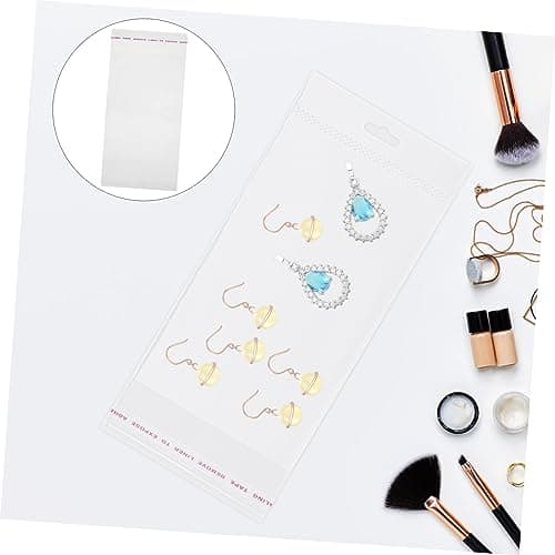 GLEAVI 200pcs Self-adhesive Bags Small Storage Bags Packing Organizer Clothing Supplies Packing Folder Adhesive Strip Storage Small Business Packaging Tshirt for Business — view 2