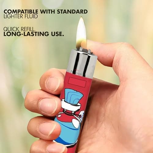 MEOWN Original Mix Lighter Collection – Limited Edition, Refillable Lighters with Replaceable Flint, Durable Design & Assorted Colours – Multipurpose for Home, Camping, BBQ & Gifts (20) — view 3