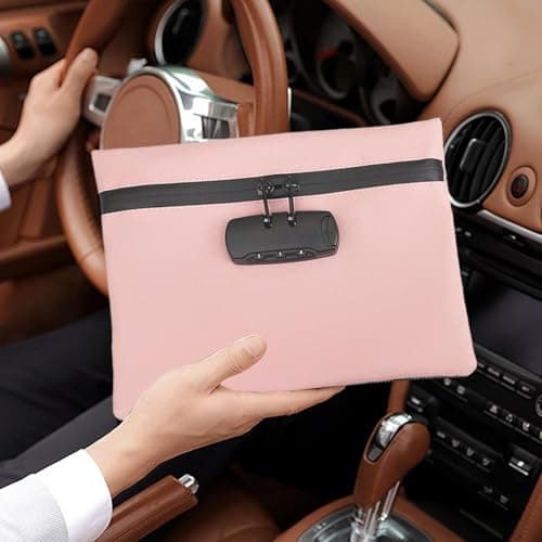 Bag with Lock | Lockable Bag - Waterproof Pouch Container Theft-Proof Organizer Portable for Camping School Gym Office Dorm Beach Home — view 2