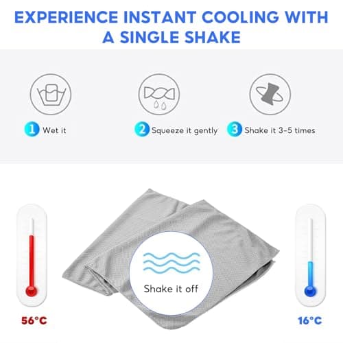 Cooling Towel, 3 Pack Gym Towels, Breathable Instant Towels, 90x30cm — view 3