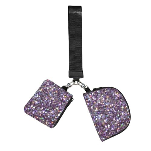 ERCgad Sequin Pattern Print Wrist Strap Outdoor Sports Bag Unisex Fitness Accessory Running Travel Gift