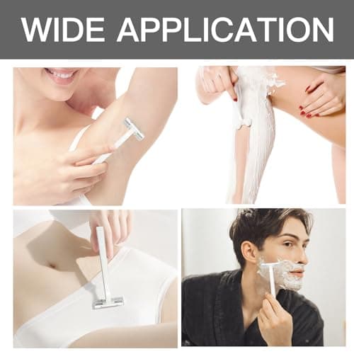 30 PCS Women's Razors for Shaving, Bikini Razors with 2 Stainless Steel Blades and Lightweight Handles Lubricating Strip Gentle Protected Manual Hair Removers Multipurpose for Camping Travel Home — view 5