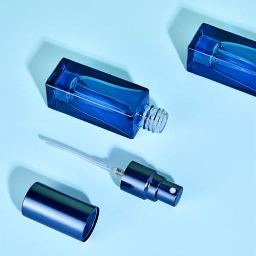 Yikimyfo Travel Perfume Atomizer Refillable, 3 Pcs 5ML/0.17oz Mini Spray Bottles Fine Mist Cologne Travel Bottle Glass Perfume Bottles Empty Travel Size Perfume Refill Bottle — view 2