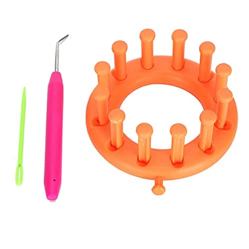 OVAQUIXI Round Knitting Loom Kit, Plastic Small Weaving Loom for Kids Hat — view 6