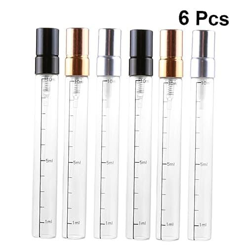 PLAFOPE 6 Pack 10ml Scale Face Spray Bottles Mini Compact Refillable Perfume Dispenser for Travel Makeup — view 5