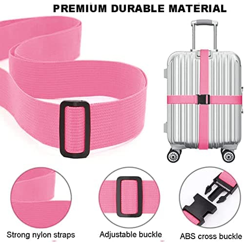 Newthinking Luggage Straps 4 Pack, 3.8x200CM Adjustable Suitcase Straps — view 2