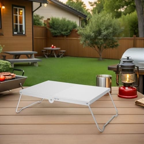 2pcs Portable Folding Mini Camping Table, Ultralight Aluminum Alloy — view 5