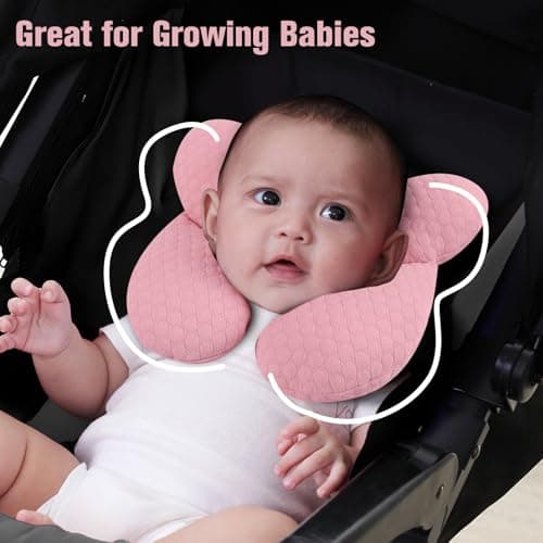 KAKIBLIN Baby Pillow for Newborn, Neck Support Pillow for Car Seat Stroller — view 4