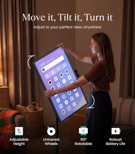 Cozyla Tablet TV: 32" Smart Portable TV on Wheels 1080P Touchscreen Monitor — view 5