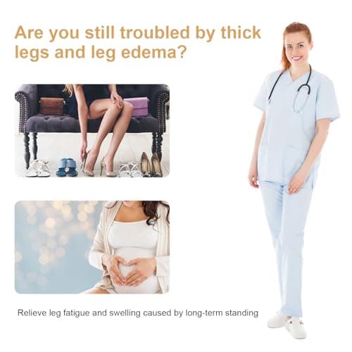 Heyu-Lotus 3 Pairs Compression Flight Socks for Women Men,20-25 mmHg — view 5