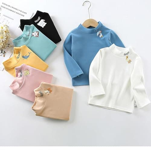 Baby Boys Thermal Tops Pack of 2 Daily Wear Fleece Lined Winter Base Layer Top White&Brown 12-18Months — view 6