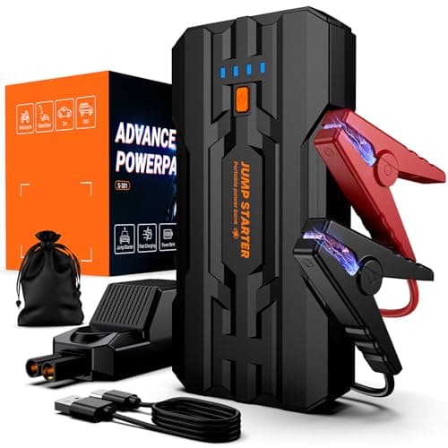 JDMCAR Jump Starter Power Pack - 5000A Portable Car Battery Booster