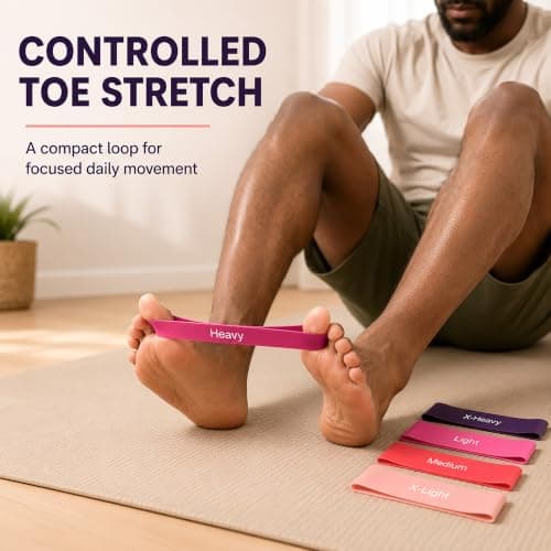 5 Pcs Toe Resistance Bands – Latex Toe Stretchers for Foot Exercise — view 5