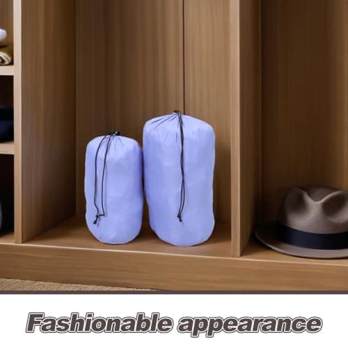 2pcs Waterproof Nylon Drawstring Travel Pouch for Laundry and Gym — view 3