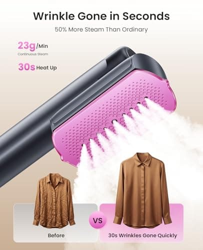 Jack&Rose Clothes Steamer with Dual Water Tanks,Travel Steamer for Clothes — view 4