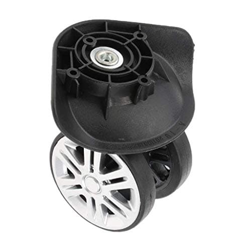 Black Replacement A19 Dual Roller Wheels Luggage Swivel Suitcase Casters Repair Accessory 2pcs