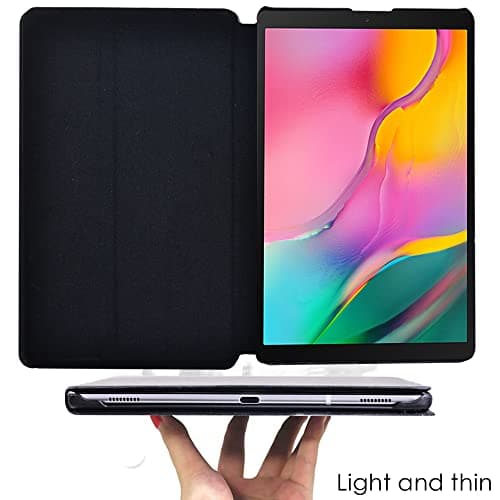 FINDING CASE Galaxy Tab A 8.0 2019 Case T290 T295, Slim Light Cover Stand Hard Shell Folio Case for 8.0 inch Galaxy Tab A 2019 Tablet Model SM-T290 (Wi-Fi) SM-T295 (LTE) (cream feather) — view 6
