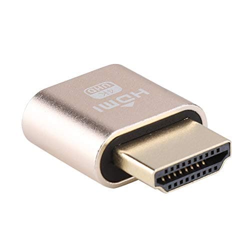VGA Analog Camouflage Graphic Card Spoof Fake Load for Scientific Calculation, 4K Resolution Virtual Display, Plug and Play, ABS Silver — view 4