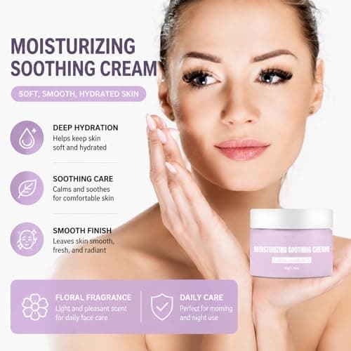Floral Fragrance Facial Hair Identifier Spray Kit - Purple Dermaplaning Face Care Set, Fine Mist Shaving Aid, Moisturizing Cream Included, Smooth Soft Skin, Home And Travel Use — view 6