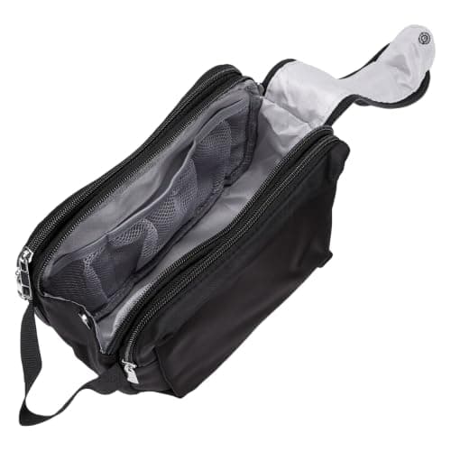 BAFOVY Toiletry Bag for Travel, 6.9 Oz Hard Structure Dopp Kit (Black) — view 2