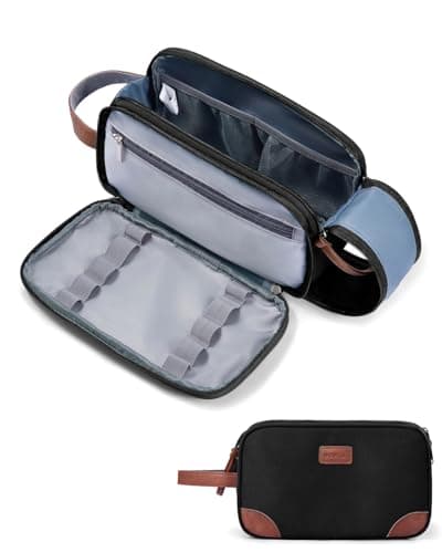 ECOHUB Toiletry Bag for Full Size Toiletries Nylon Wash Bag for Men