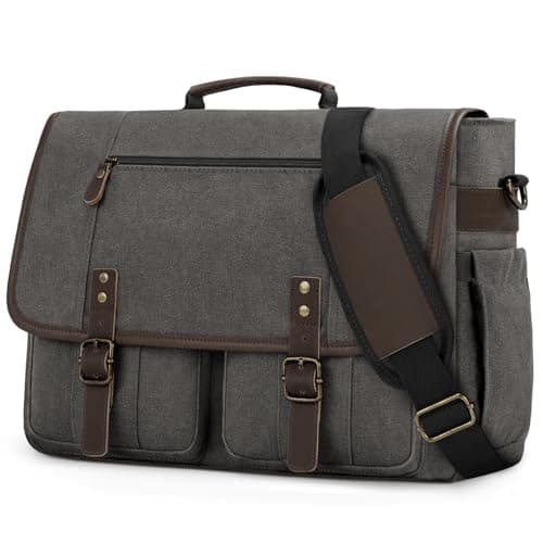 RAINSMORE Laptop Messenger Bag Multiple Pockets 17 Inch Satchel Briefcase