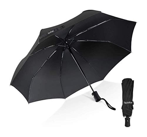 TechRise Umbrella, Compact Strong Windproof Automatic Umbrellas, Folding Lightweight, Portable Travel Golf Umbrella for Rain, One Button Auto Open and Close — view 4