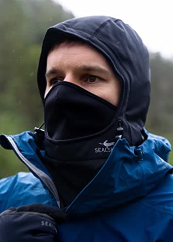 SEALSKINZ | Beetley | Waterproof All Weather Head Gaiter Hat | Extreme Outdoor Adventure Headwear | Lightweight & Breathable Black — view 5