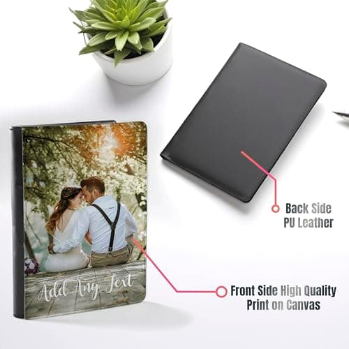 Personalised Passport Cover Holder and Custom Photo Luggage Tag Any Logo | Picture | Image Travel Holidays Wallet. — view 6