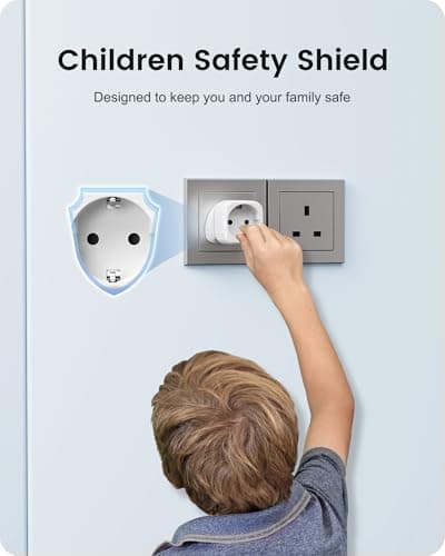 LENCENT 2 Pack EU to UK Plug Adapter — view 6