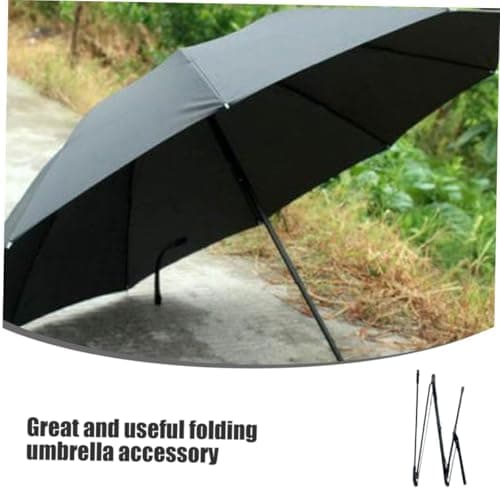 COLLBATH Iron Folding Umbrella Repair Parts Replacement Set Ribs Black — view 3