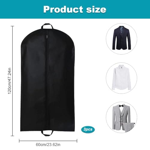 3Pcs Suit Travel Bag for Man, Foldable Travell Carrier Bag, 60x120 CM — view 3