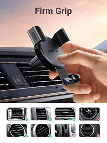 UGREEN Car Phone Holder Air Vent, Gravity Phone Mount for Cars Cradle — view 5
