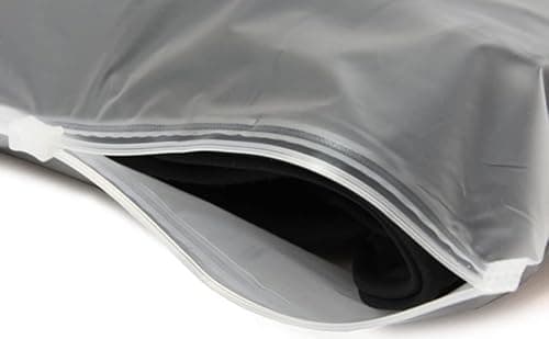 Ziplock Bags Clear for Travel | Pack of 50 Large Waterproof Pouches – Resealable Space Saver Bags for Clothes, Luggage & Towels (18X20 cm, Clear) — view 4