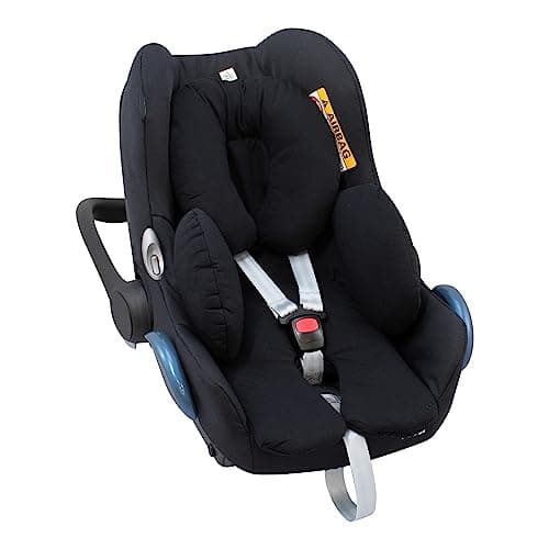 JYOKO Kids Universal Baby Reducer 2 Pieces Made Of Organic Cotton For Pram And Group 0 Car Seat Made In Barcelona – Head And Body Support – Black Series — view 3