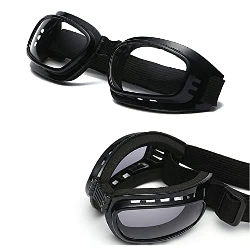 SagaSave Ski Goggles, Unisex TPU Windproof Outdoor Sports Protection Glasses for Snowboard, Cycling and Snowmobile (Transparent) — view 2