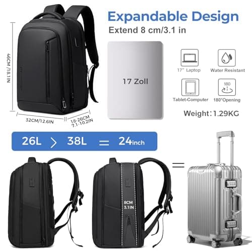 Fenree.geer Laptop Backpack, USB port 17" Laptop Travel Backpack — view 3