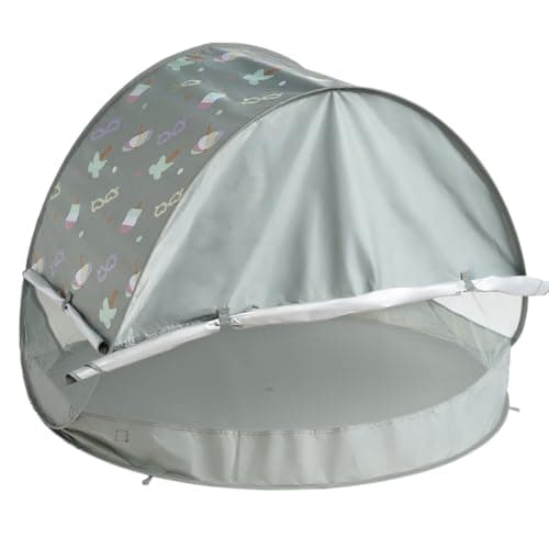 BÉABA, Beach Tent – Baby UV Protection Tent, Maximum Sun Protection UPF 50+, UV Filtered, 360° Ventilation, Mosquito Nets, Spacious, Pop-Up System, Carry Bag, Breezy, Khaki — view 2