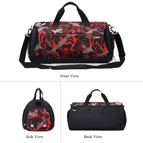 Gym Bag with Shoes Compartment and Wet Pocket, Duffle Bag for Sports Travel — view 2