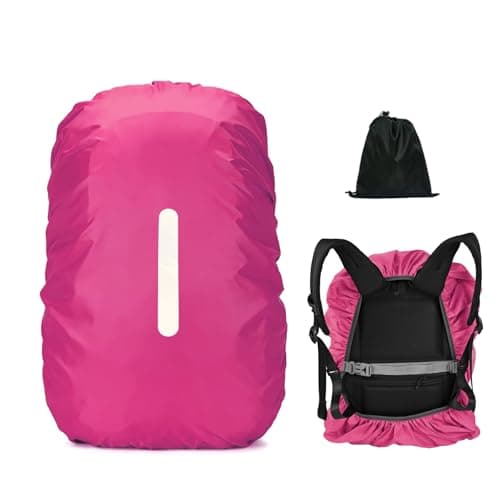 LICQIC Waterproof Rain Cover for Backpack, XS (20-30L), Pink