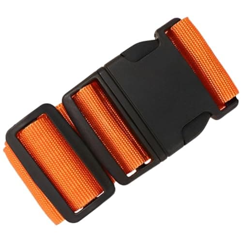 KINDOYO Luggage Suitcase Straps - Travel Accessories Thickened Luggage Belt with Quick Release Buckle, Adjustable Travel Luggage Straps for Suitcase Baggage, Orange, 1 Piece
