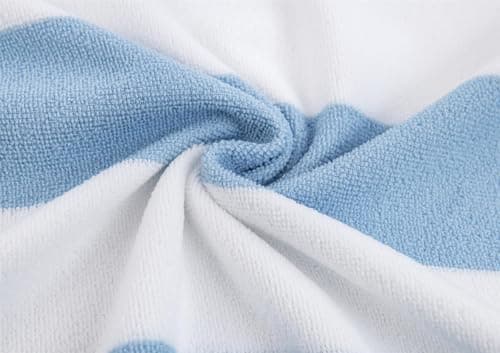 Adore Home Cabana Microfibre Beach Towels 2 Pack 70x140cm - Grey/Light Blue — view 6