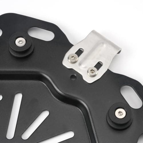 Aluminum Motorcycle Tail Box Mounting Hook Kit for Rear Luggage Top Case Side Boxes, Quick Release Bracket Set for Trunk A B C and Side Box Variants Silver(Trunk C) — view 2