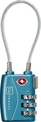 Go Travel TSA Combination Luggage Lock - Ultra Strong Cable - Twin Pack — view 4
