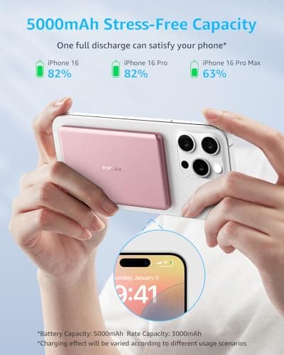 decqle “Air” Power Bank for MagSafe 5000mAh Ultra Slim Battery Charger Case — view 3