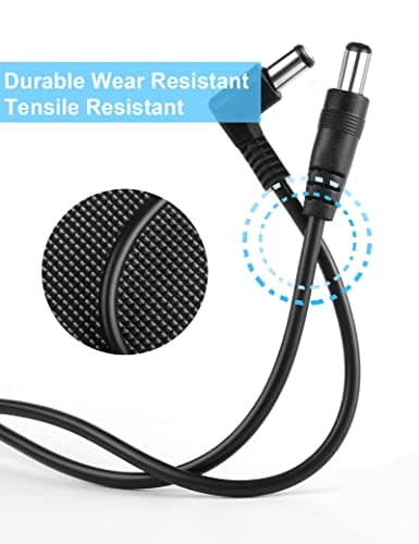 Mr.Power Guitar Effect Pedal DC Cable 5.5 x 2.1mm Power Lead/Cord, Male to Male 24AWG Connector Plug Wire Adapter (24 in, 8 Pack) — view 3