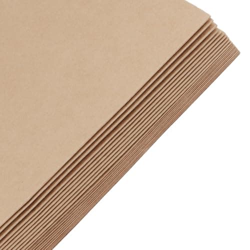 LEXININ 20 Pack A4 Kraft Paper File Folders, Brown Foolscap Folders for Office — view 5